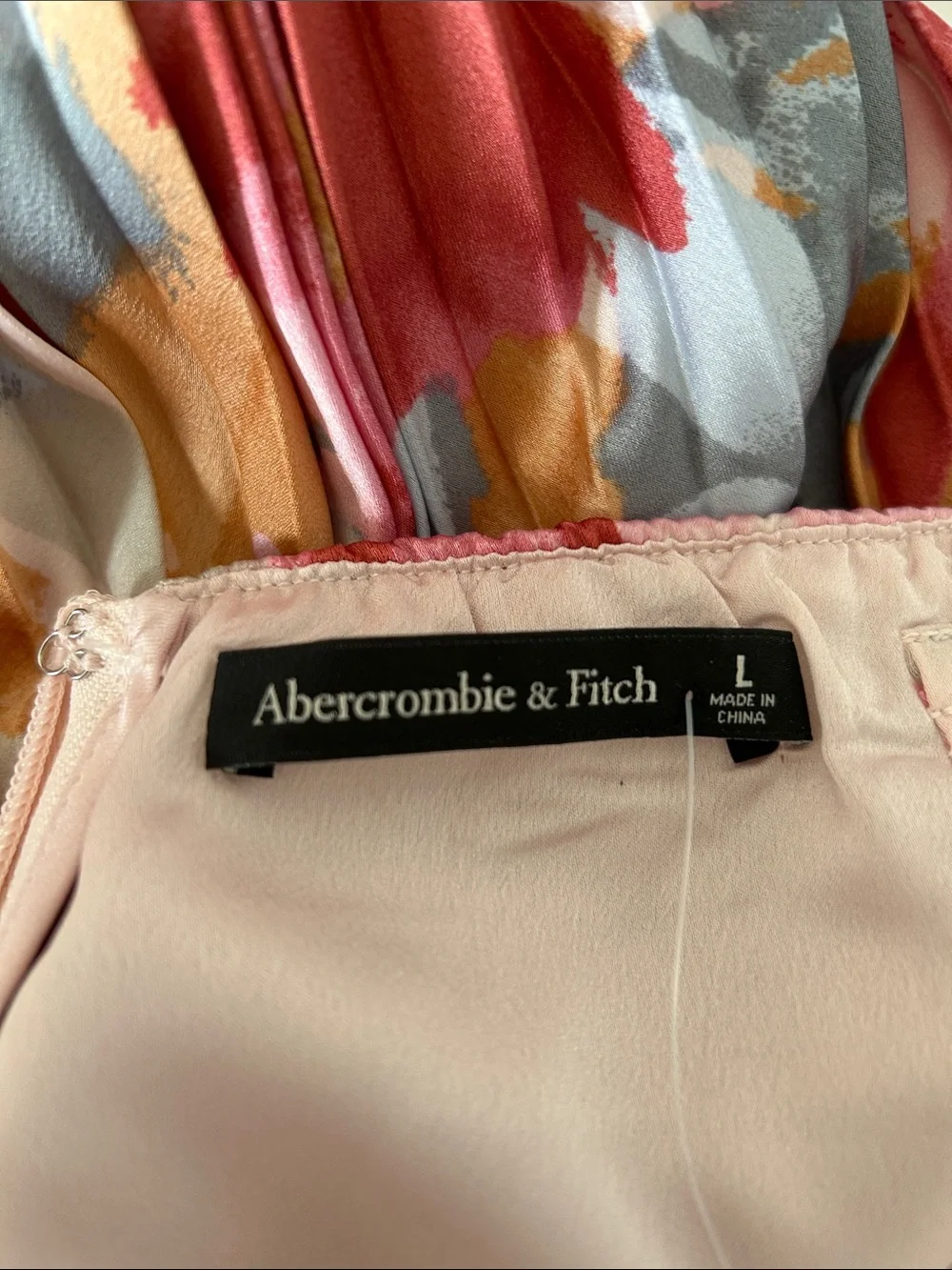 Abercrombie & Fitch Pleated Floral Maxi Dress NWT size L